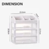 3 Layer Makeup Storage Drawer Box