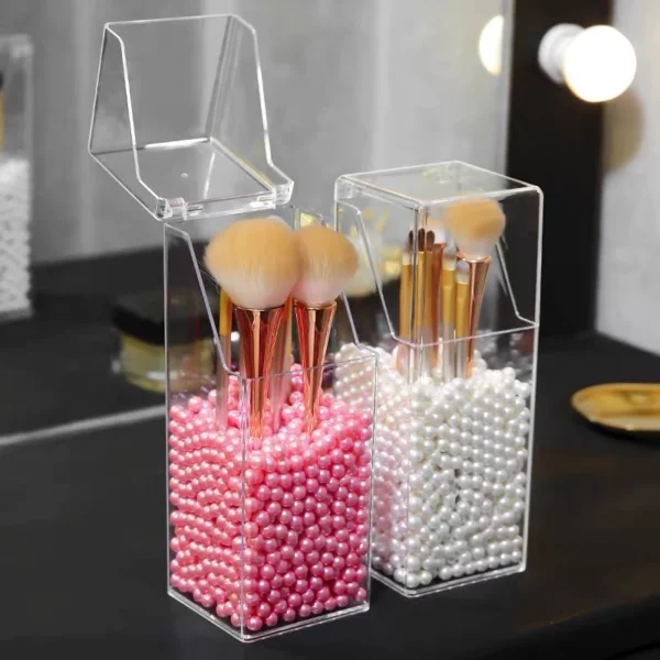 Acrylic Pearl Makeup Brush Organizer