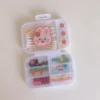 e7da9b01adee76f411cce5755a8a8168 Transparent Cute Lattice Mini Storage Box