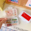 fe5d273cd1a6b422e5783c142d655255 Transparent Cute Lattice Mini Storage Box