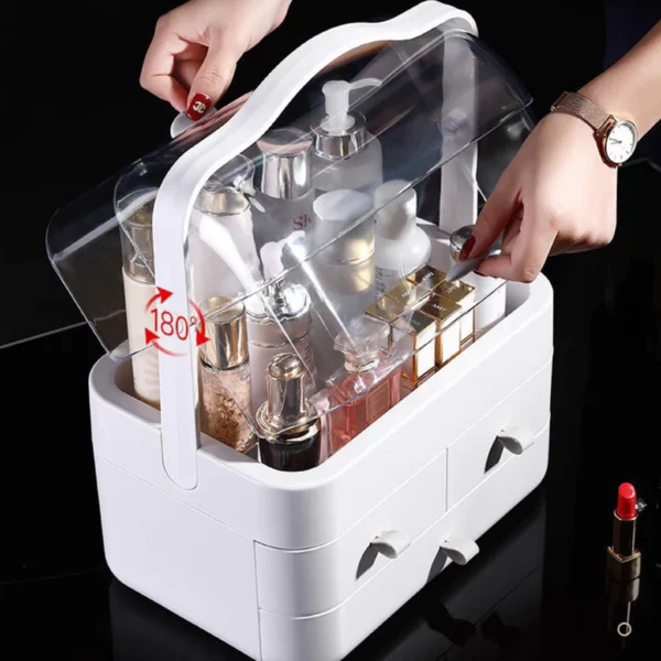 my-11134207-7qul8-li3seo14dtur92 Portable Cosmetic Drawer Makeup Storage Box