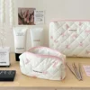 Bow Large Capacity Cosmetic Travel Bag Set