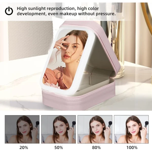sg-11134201-7rdys-m0adi2b0aaqvce Leather LED Makeup Bag with Mirror