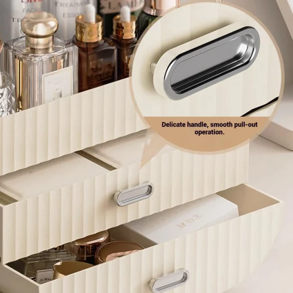 sg-11134201-821eq-mh6zdb7dr95a0a Transparent Makeup Storage Box with Drawers